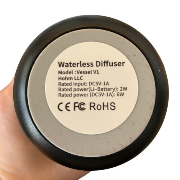 Essential Oil Diffuser by HOHM Portable & Waterless in BLACK NEW (MSRP $100) - Picture 8 of 10